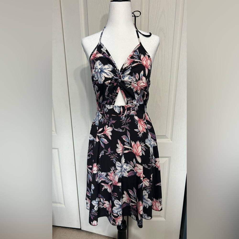 SHEIN peekaboo backless summer floral Dress